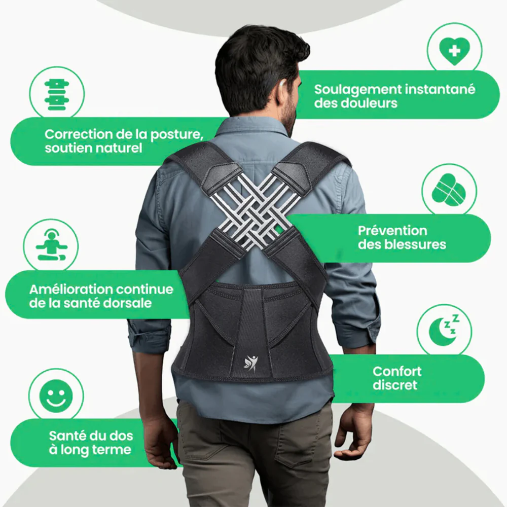 Ortopro™ Correcteur de posture anti-douleur