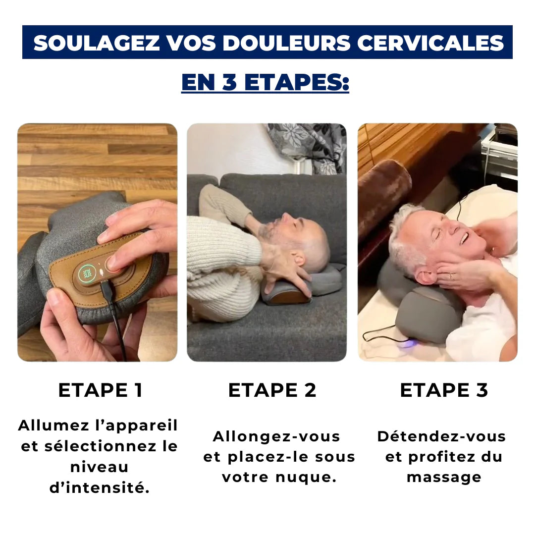 OrthoPhysio - Masseur cervical 3-en-1